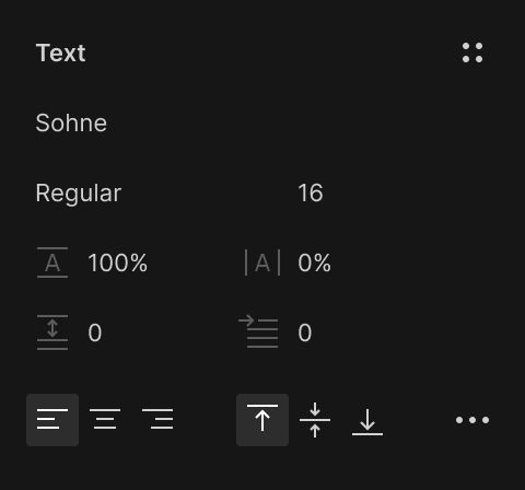 Text Configuration